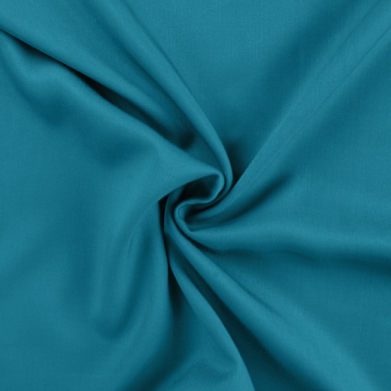 Tissu Viscose Twill Uni Turquoise 