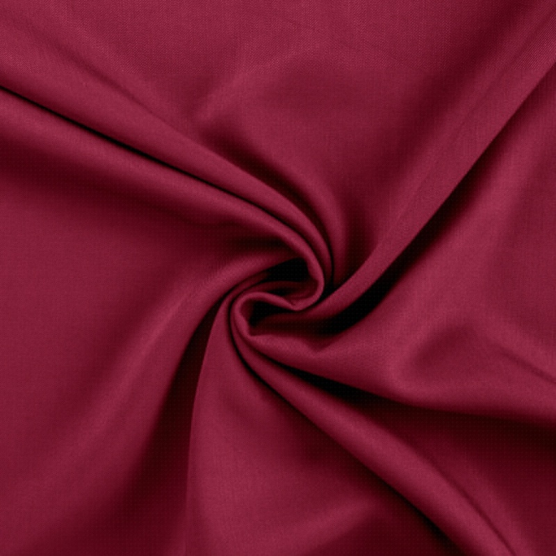 Tissu Viscose Twill Uni Framboise 