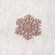 S ecusson grand flocon de neige - Rose gold