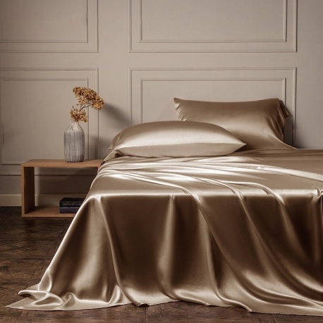 Housse de Couette Soie Champagne 