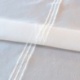 Tissu Etamine Rayée Vitalia Bouclette Blanc 