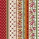 Tissu Aix Rayure Tissu Provencal Rouge 