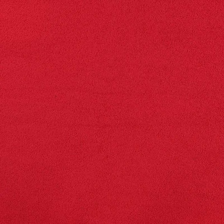 Tissu Molleton Eponge Rouge 