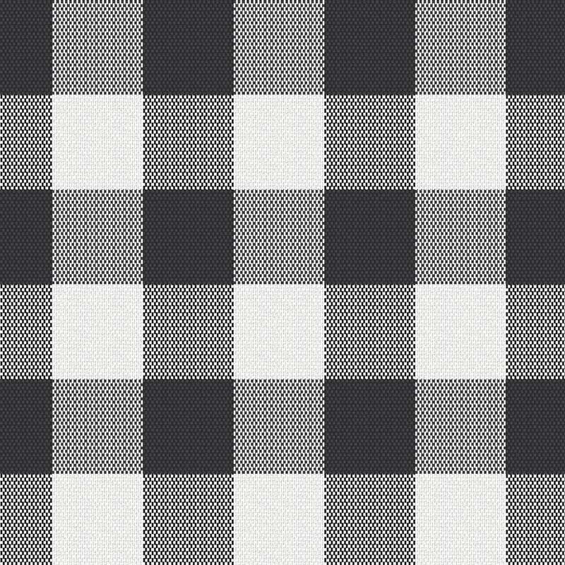 Tissu Cuadro Carreaux Gris Foncé