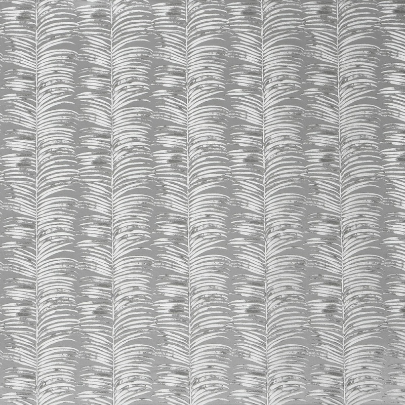 Tissu Jacquard Melody Feuille Palmier Platinium