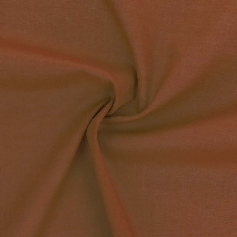 Tissu Elsa Voile de Coton Terracotta