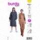 Patron Burda 5798 Robe 36- 48 