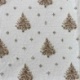 Tissu Jacquard Laponie Sapin Blanc or 