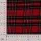 Tissu Coton Gratté Tartan Rouge 