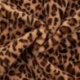 Tissu Fausse Fourrure Imprimé Leopard Cognac