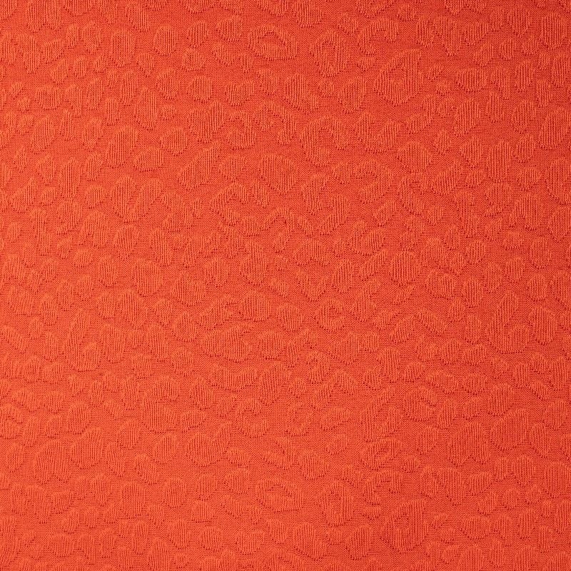 Tissu Jersey Imprimé Léopard Orange