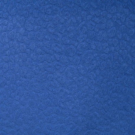 Tissu Jersey Imprimé Léopard Bleu Roi 