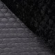 Tissu Velours Matelassé Uni Noir 