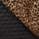 Tissu Velours Matelassé Imprimé Leopard