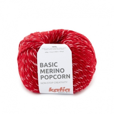 Pelote Katia Basic Merino Pop Corn