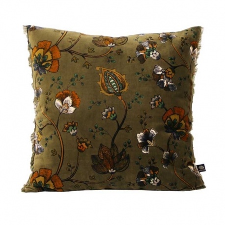 Housse de Coussin Cachemire Tabac 