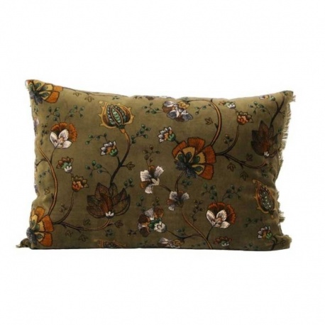 Housse de Coussin Cachemire Tabac 