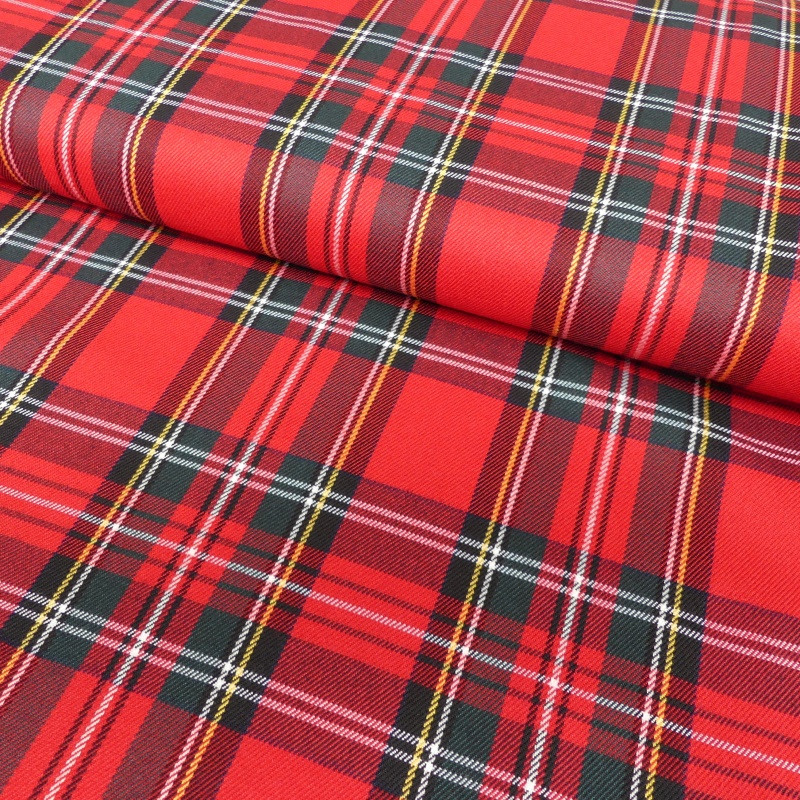 Tissu Tartan Ecossais Rouge 