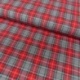 Tissu Tartan Ecossais Rouge vert 