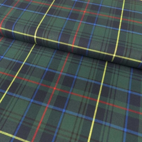 Tissu Tartan Ecossais Vert