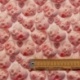 Tissu Love Broderie Imprimé Coeur Effet 3D Rose