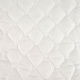 Tissu Laurette Doublure Matelassé Piquage Vagues Blanc