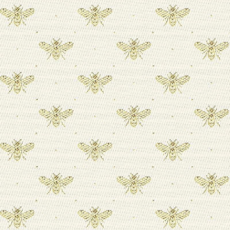 Tissu Jacquard Busy Coloris Blanc 