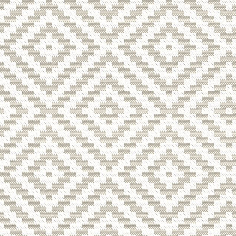 Tissu Jacquard Paille Coloris Lin et blanc 