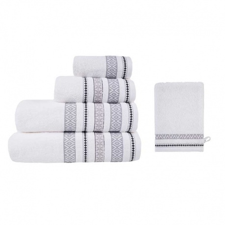 Linge de Toilette Marie Blanc Liteau Gris