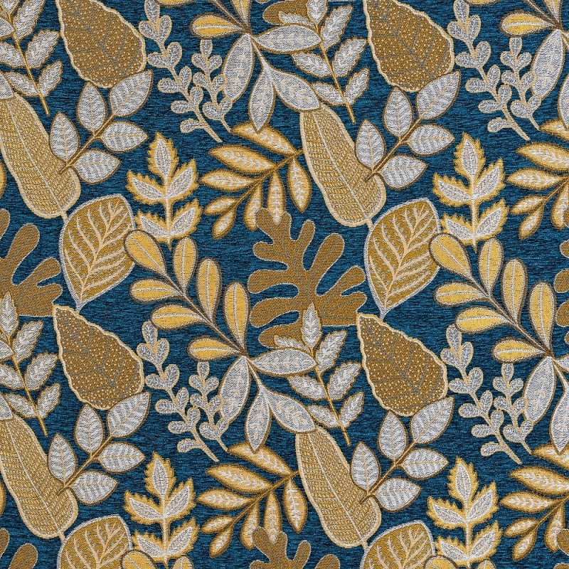 Tissu Jacquard Isis Bleu