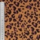 Tissu Double Gaze Imprimé Leopard Fond Camel 