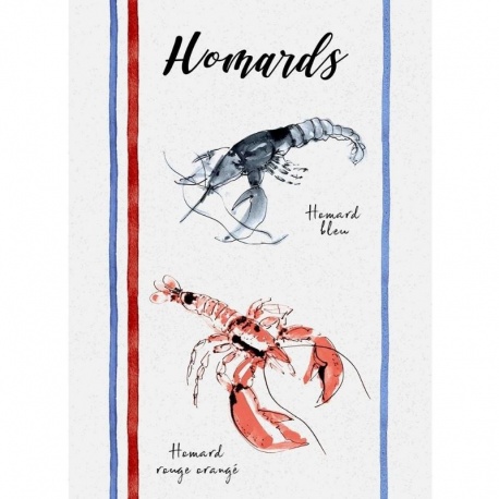 Bavoir Homards Ecru