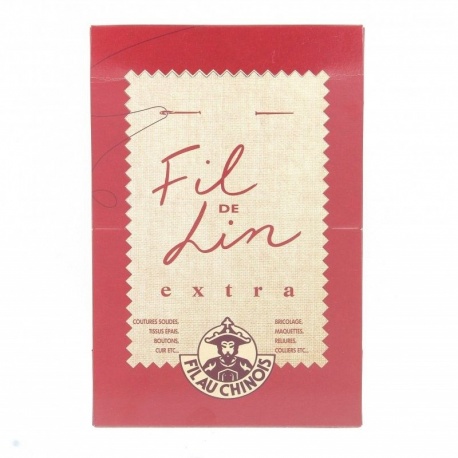 Fil de Lin Capsule de 30m Noir -  FIL AU CHINOIS