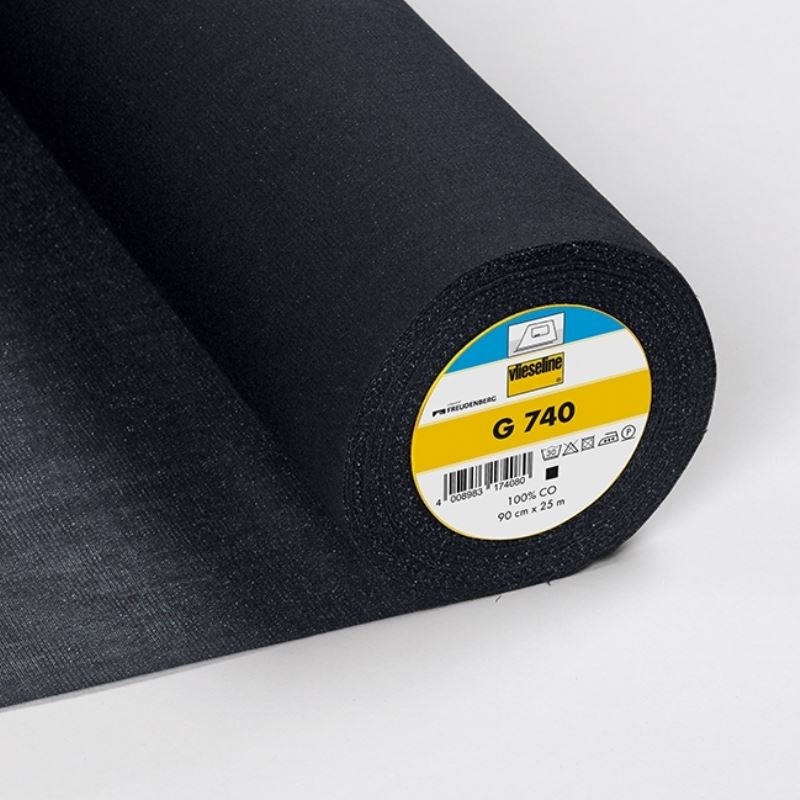 Tissu Vlieseline G740 Entoilage Thermocollant Noir 