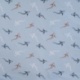 Tissu Jersey de Coton Imprimé Requins Bleu