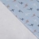 Tissu Jersey de Coton Imprimé Requins Bleu