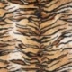 Tissu Polaire Imprimé Tigre Caramel et noir