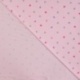 Tissu Jersey de Coton Glitter Imprimé Coeur Rose