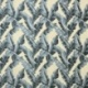 Tissu Acanty Jacquard Fond Chenille Bleu 