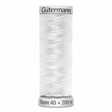 Fil Gutermann Fil à Broder Epaisseur Rayon 40 - 200m 