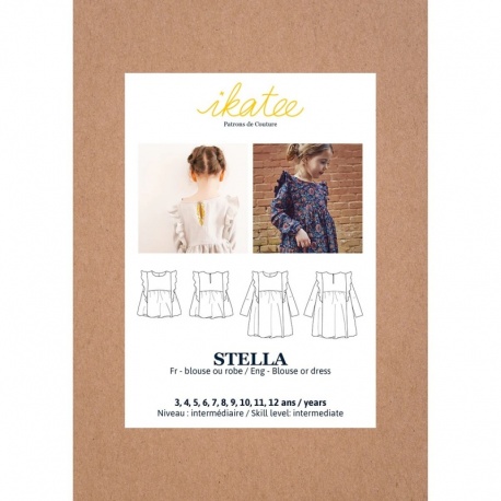 Patron Ikatee Stella Kids - Blouse Et Robe Enfant