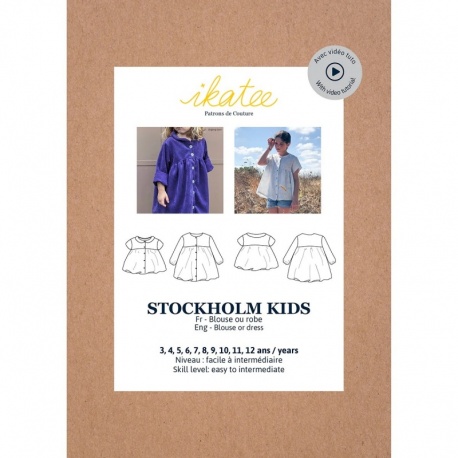 Patron Ikatee Stockholm Kids - Blouse Et Robe Enfant