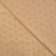 Tissu Broderie Uni Beige