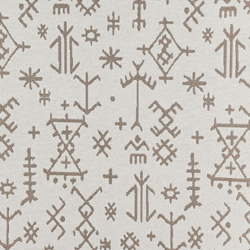 Tissu Jacquard Mescal Ethnique Beige