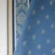 Tissu Jacquard Trianon Fleurs De Lys Bleu Royal