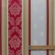 Tissu Jacquard Trianon Baroque Fleurs de Lys Rouge