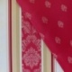 Tissu Jacquard Trianon Baroque Fleurs de Lys Rouge