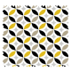 Tissu Imprimé Cercle Jaune