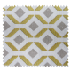 Tissu Jacquard Zig Losange Jaune