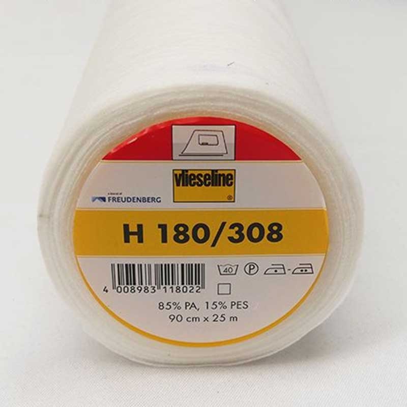 Entoilage thermocollant H180 blanc, Tissu